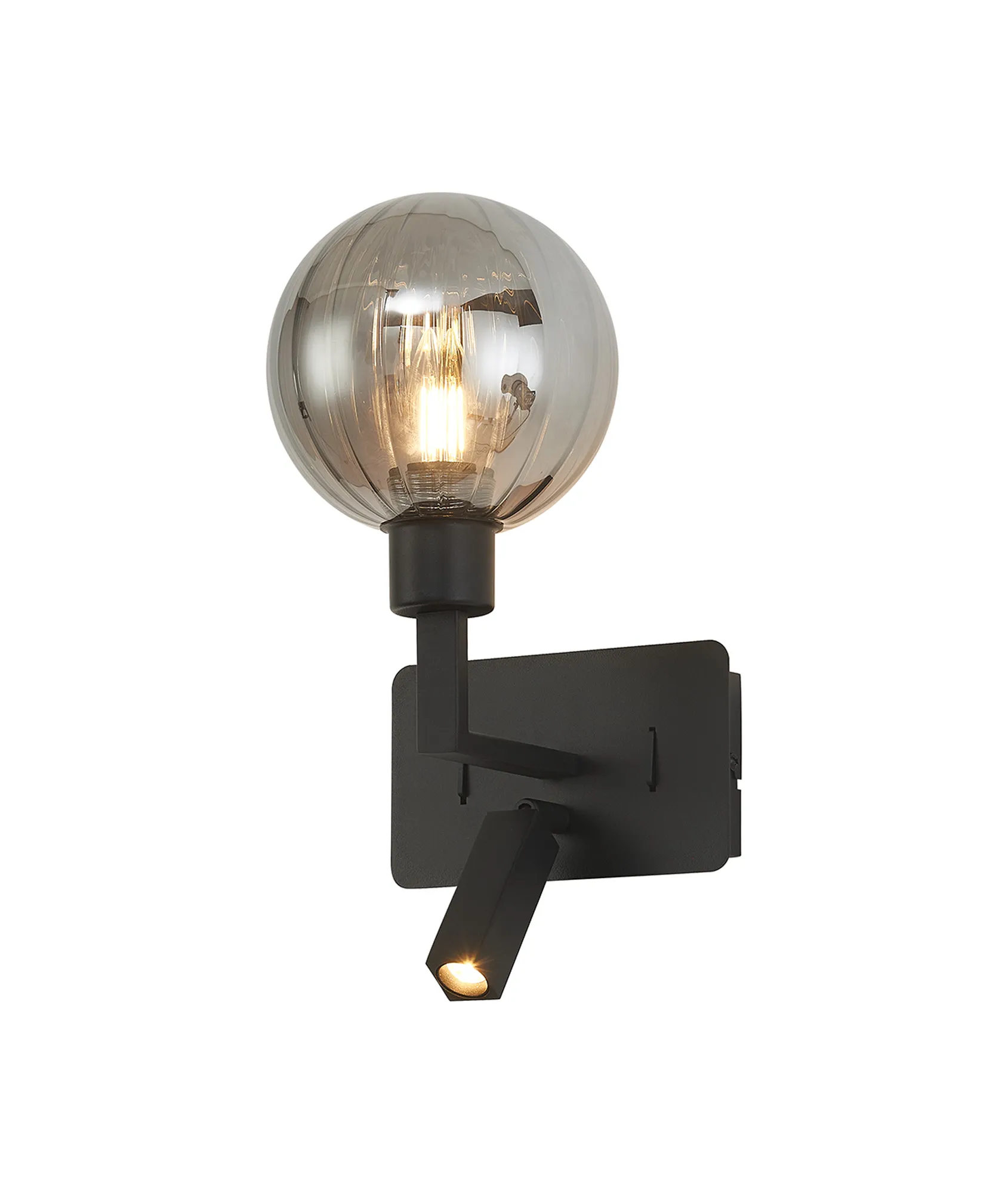Baxter Satin Black Wall Lights Deco Reading Lights